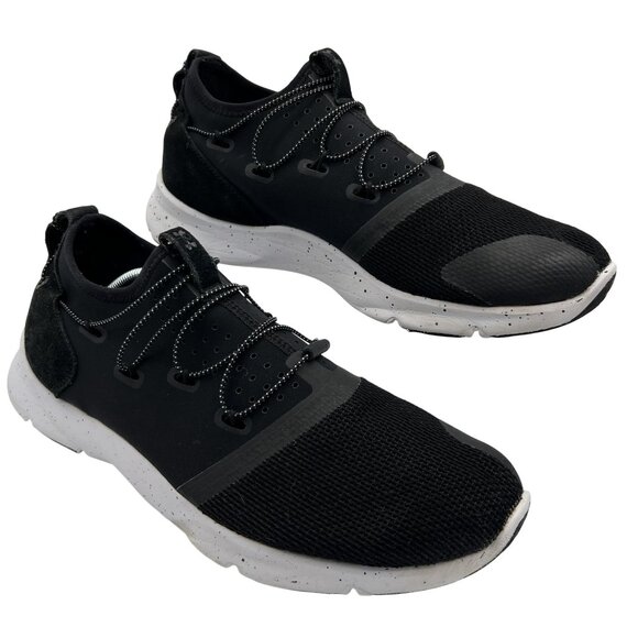Under Armour Mens 10 Black White Lightweight Athletic Running Shoes Mesh Upper - Picture 2 of 13